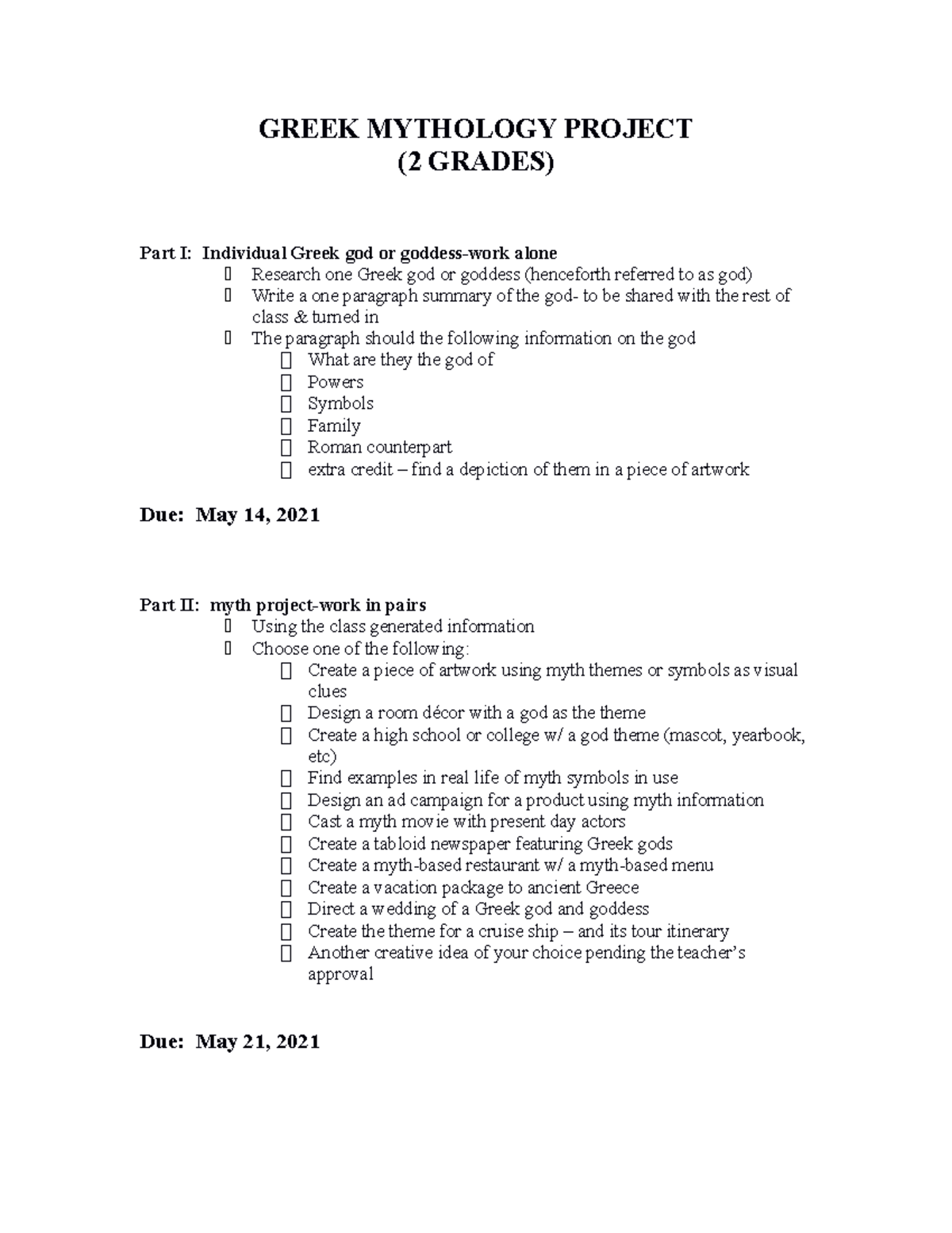 GR MYTH Project 2021 - sdffsd - GREEK MYTHOLOGY PROJECT (2 GRADES) Part ...