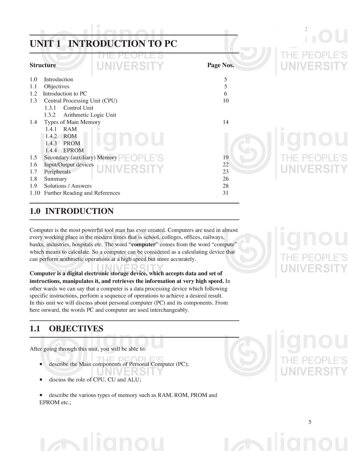 Unit-1 - Fundamentals Of Computer Networks - IGNOU - Studocu