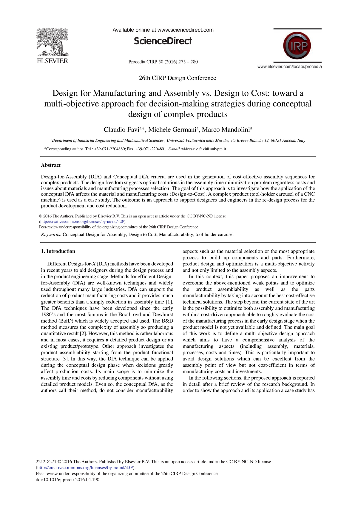 1-s2 - Research Paper, Engr. Cruz - Procedia CIRP 50 ( 2016 ) 275 – 280 ...