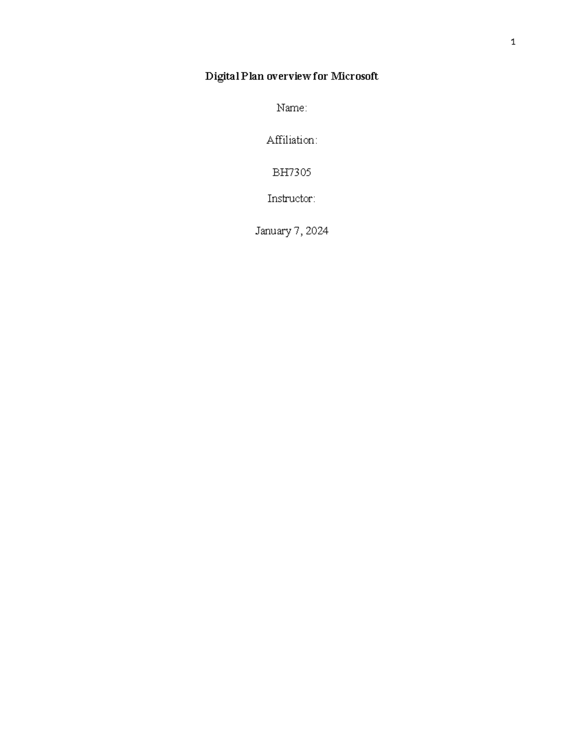 Digital Plan Overview - Study materials for revision - Digital Plan ...