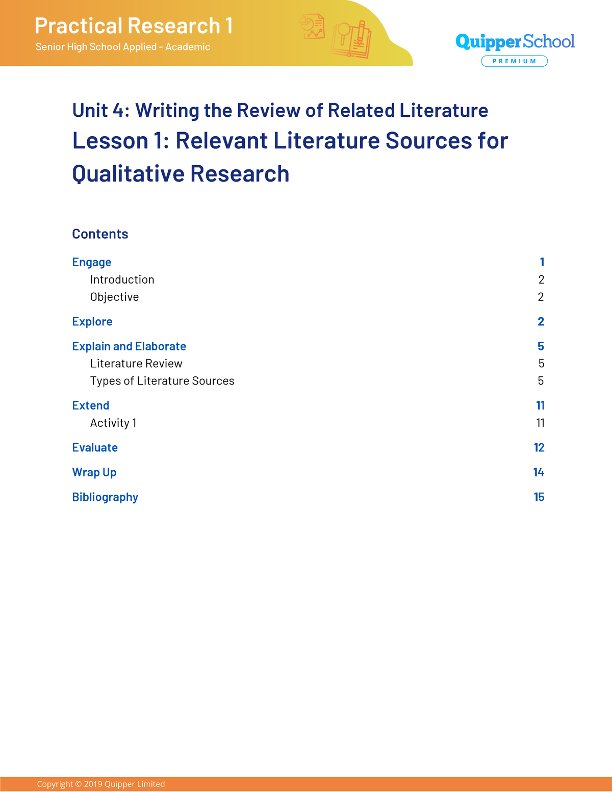 relevant literature sources for qualitative research