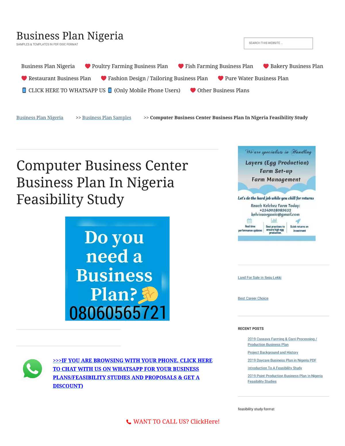 business plan on computer business center