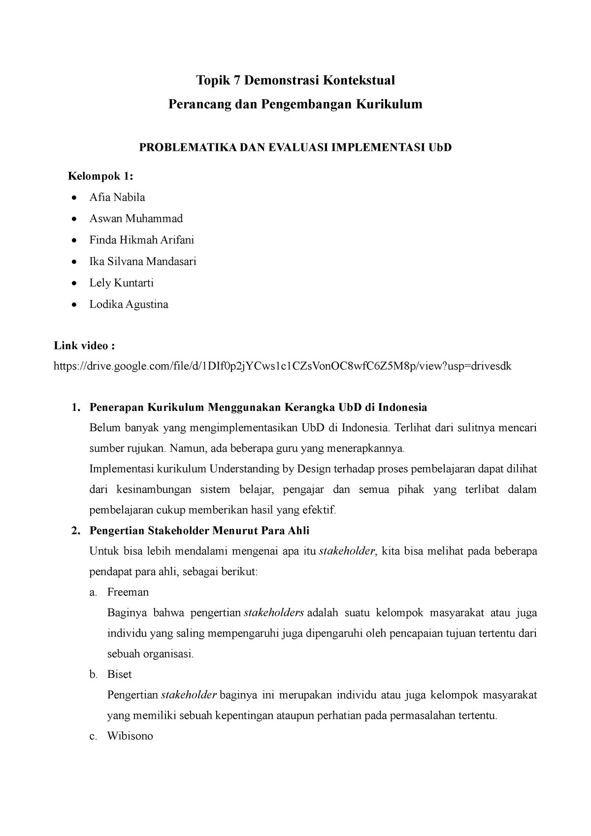 Demonstrasi Kontekstual T.7 Kurikulum ( Naskah) - Topik 7 Demonstrasi ...