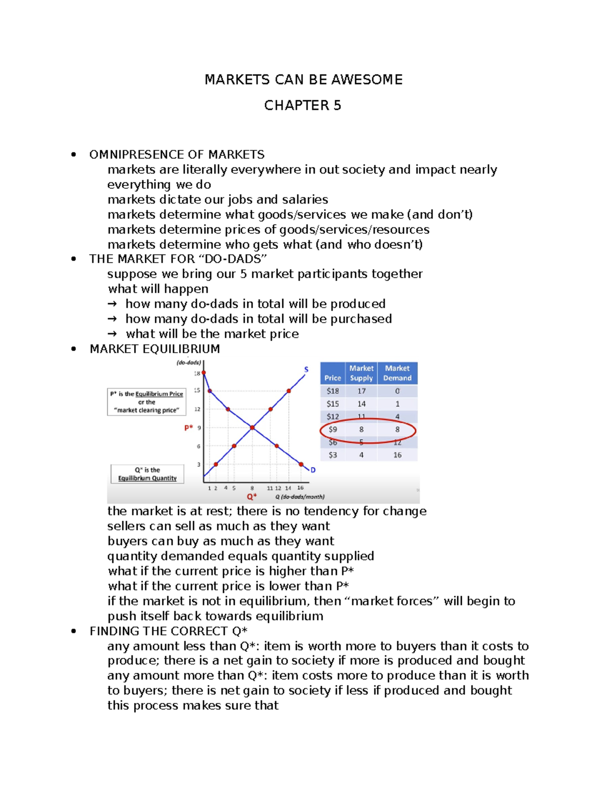 CH 5 Markets Can Be Awesome - MARKETS CAN BE AWESOME CHAPTER 5 ...