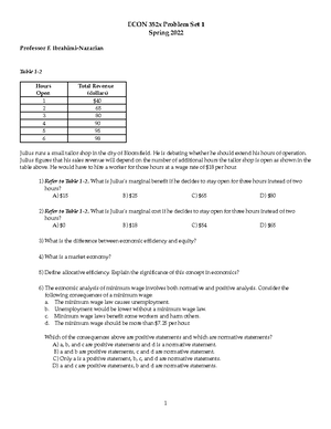 Chapter 1 Notes - CHAPTER 1: INTRODUCTION Econ Deals W Anything Related ...