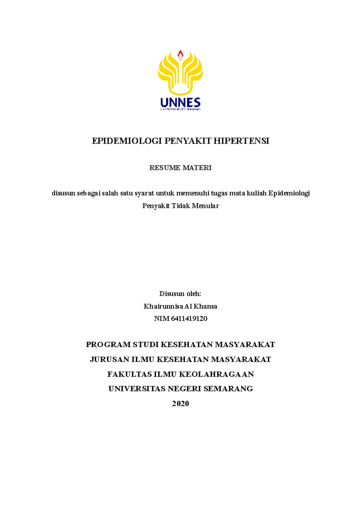 Epidemiologi Penyakit Hipertensi - EPIDEMIOLOGI PENYAKIT HIPERTENSI ...