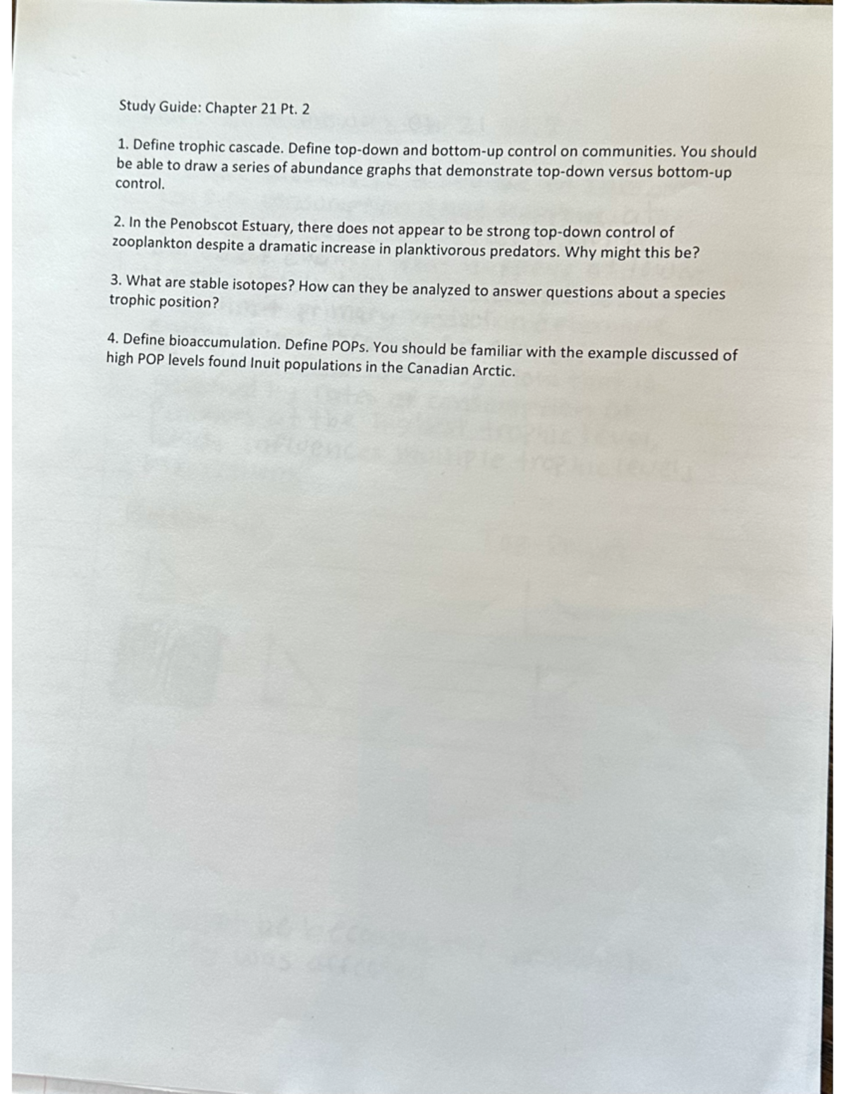 Study Guide Chapter 21 pt.2 - BIO 203 - Studocu