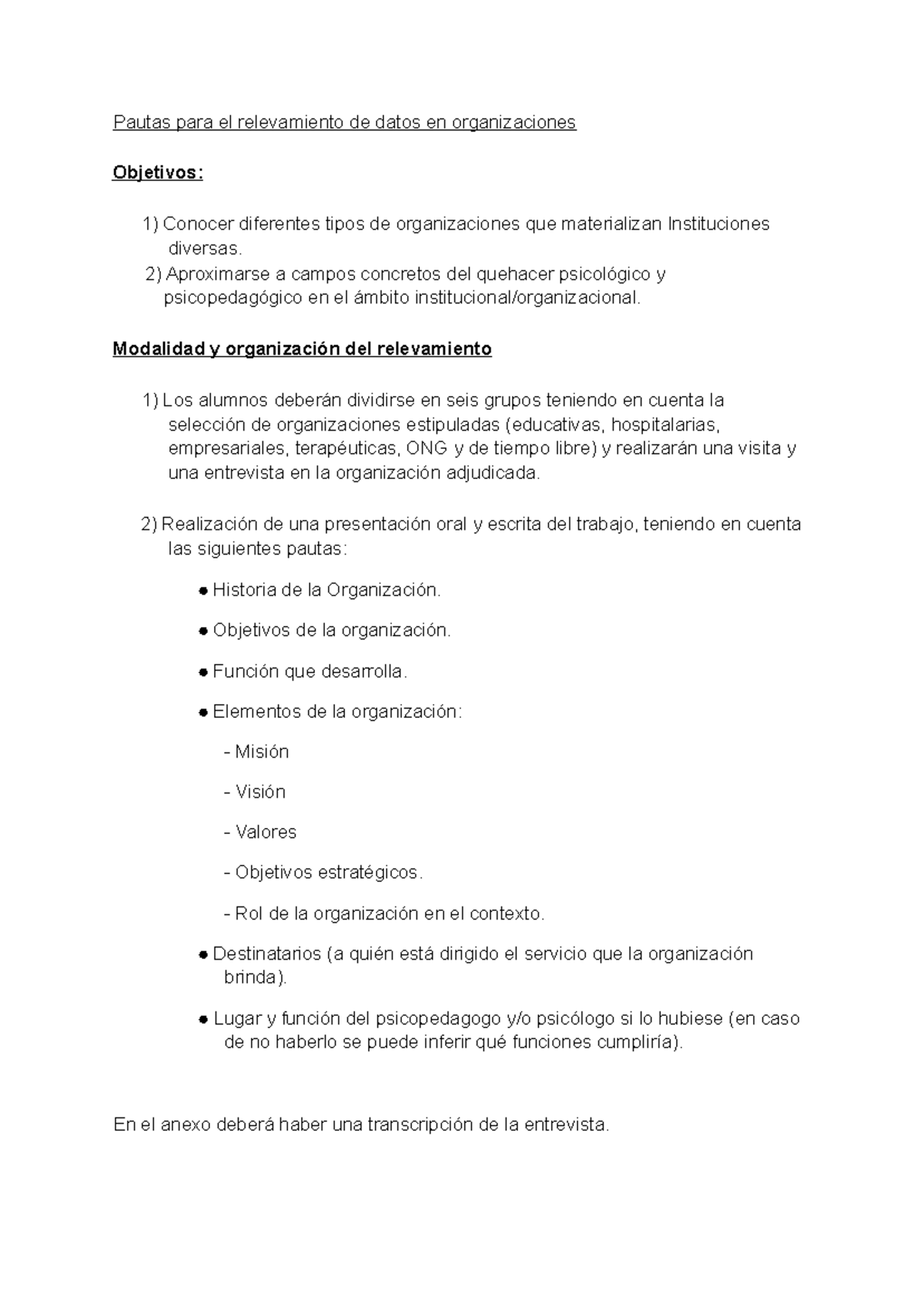 Trabajo Práctico - Tp Materia Psicologia Institucional Y Organizacional ...