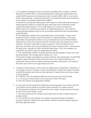 Unit 15 Lesson 4 Notes - MCB 181R - Studocu