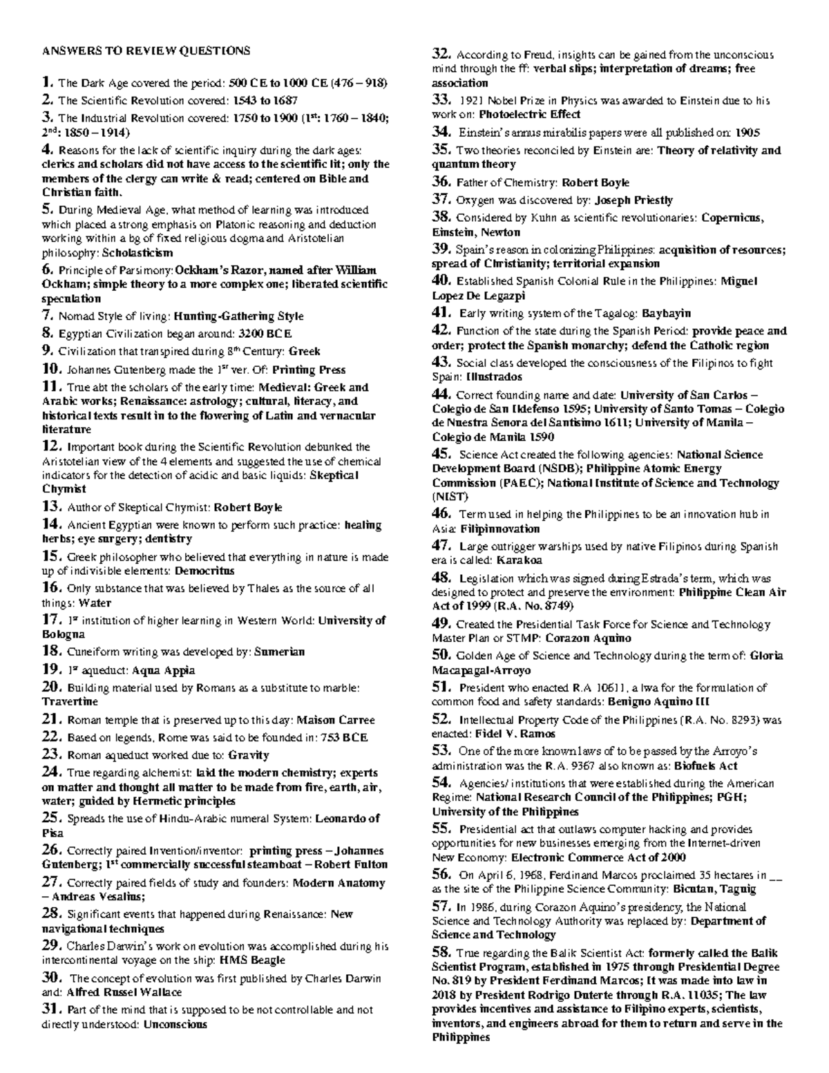 Reviewer - Lecture Notes Compilation for Science and Technology ...