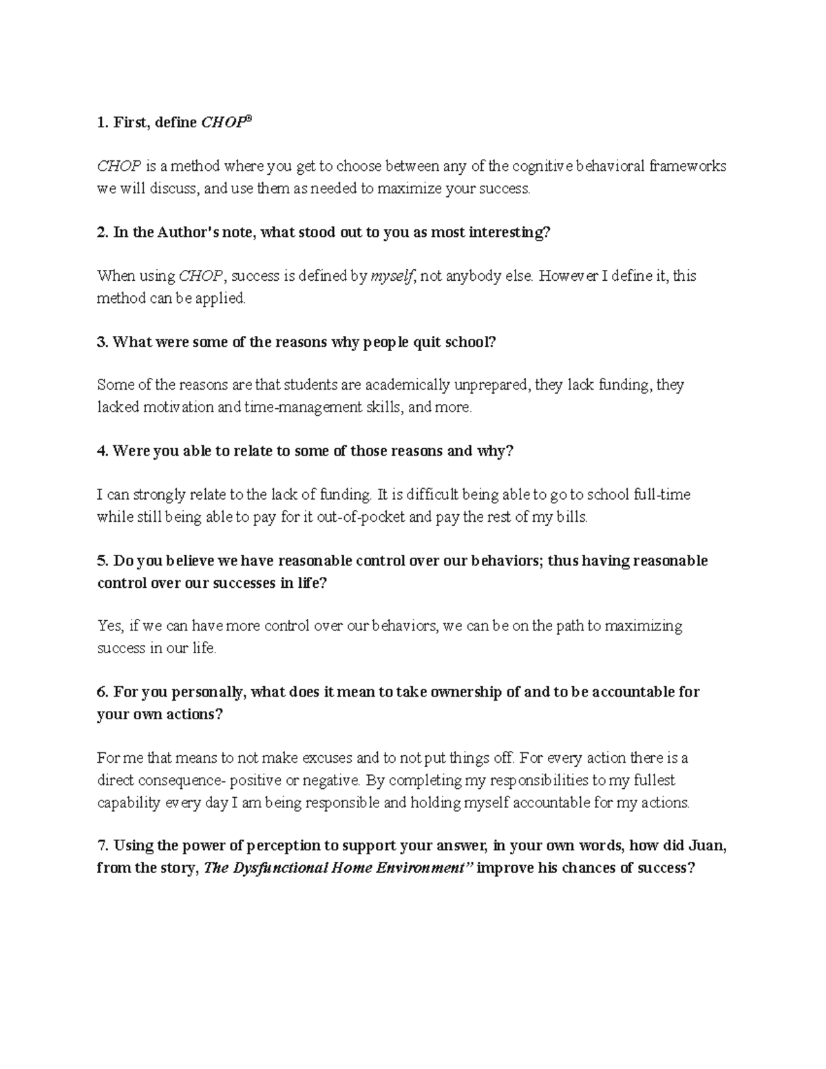 LF Unit 1 Homework assignment from the textbook for Unit 1 First