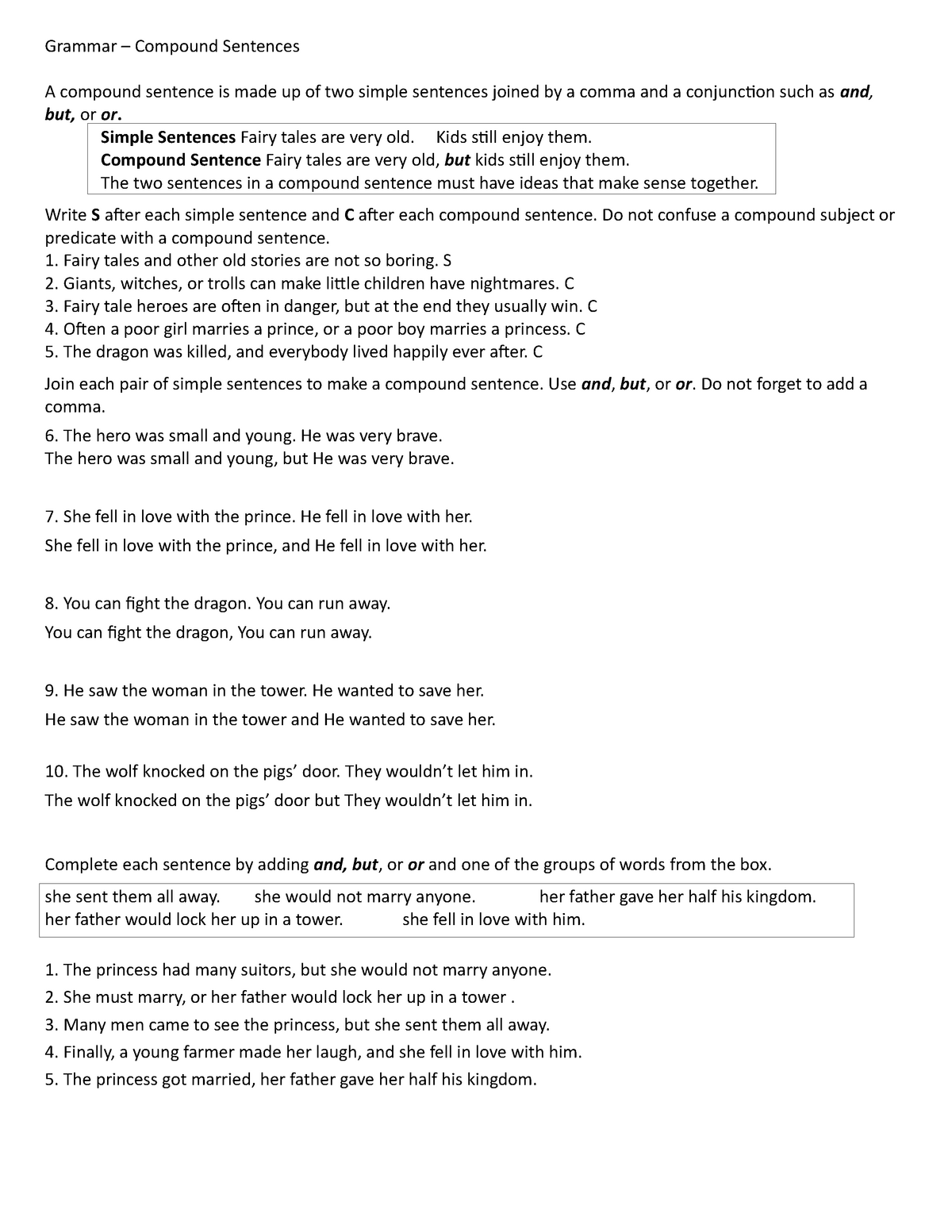 compound-sentences-exercise-grammar-compound-sentences-a-compound