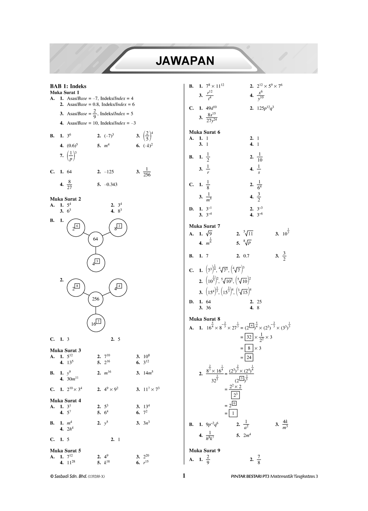 Jawapan Modul Aktiviti Pintar Bestari Matematik Tingkatan 3 - JAWAPAN ...