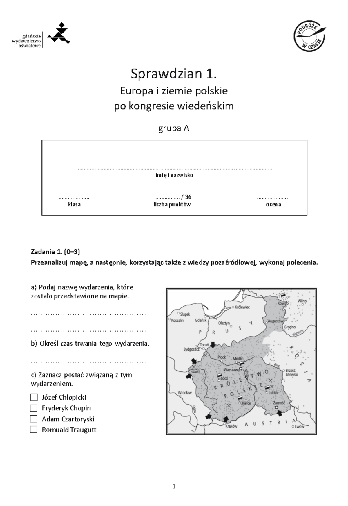 Ziemie Polskie Po Wiosnie Ludow Sprawdzian www.studocu.com