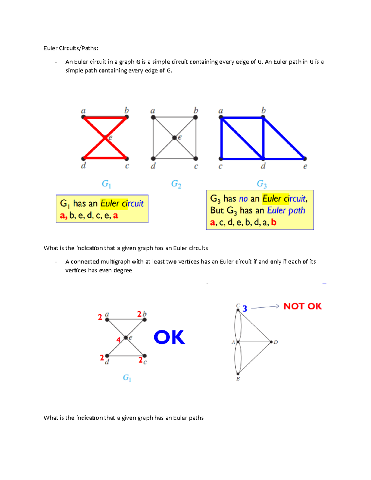 Mad24-10 - idk - Euler Circuits/Paths: An Euler circuit in a graph G is ...