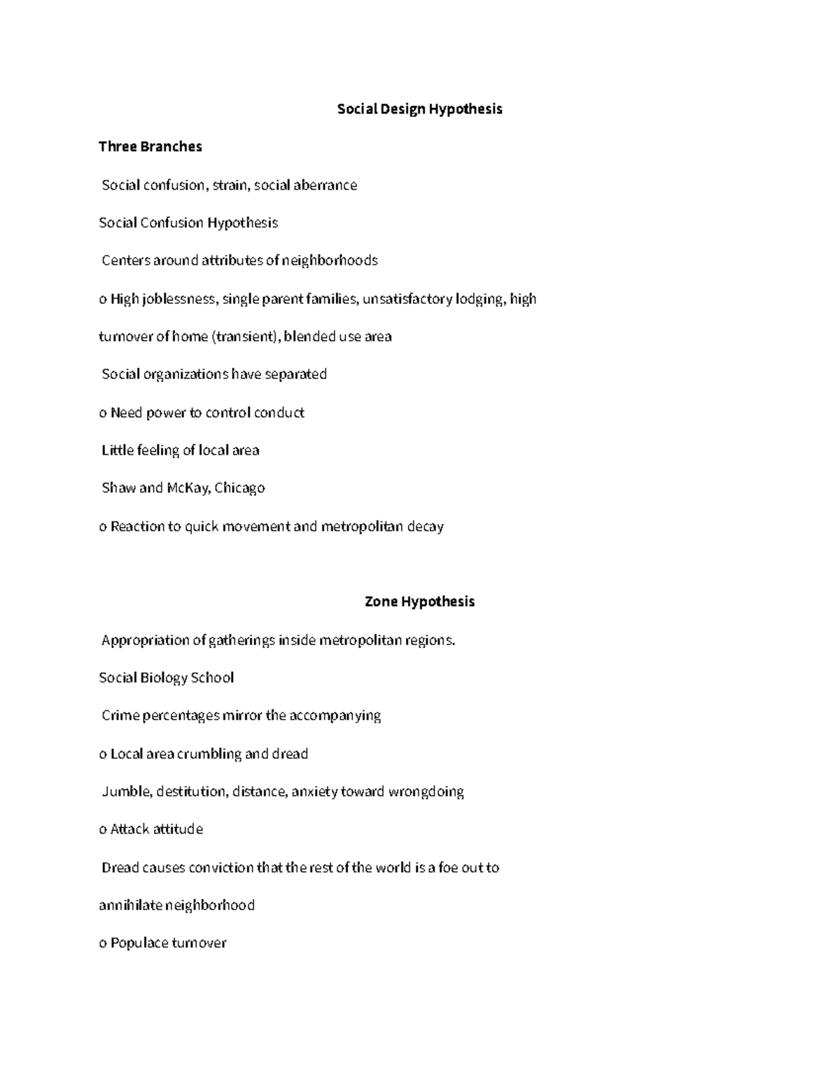 Social Design Hypothesis Midterm Review- SOCI 2017AE - LAWS 2000 - Dal ...