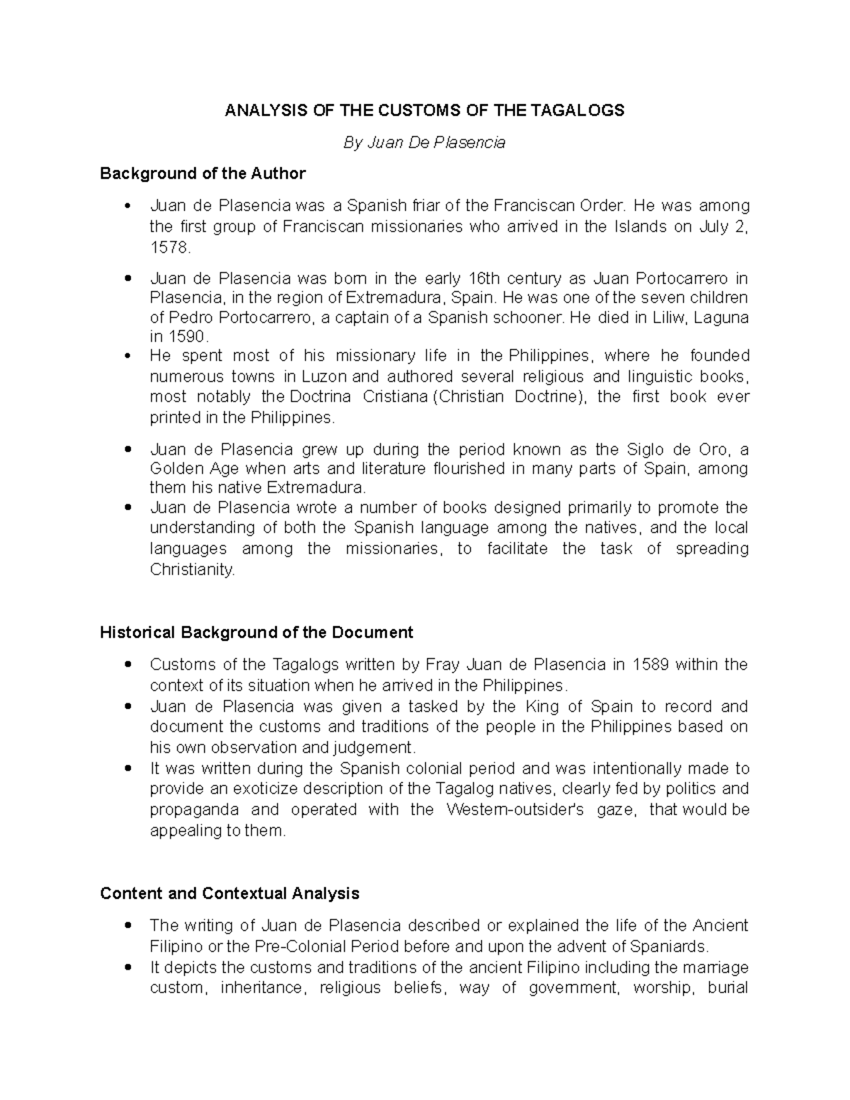 analysis-of-the-customs-of-the-tagalogs-readings-in-phil-history