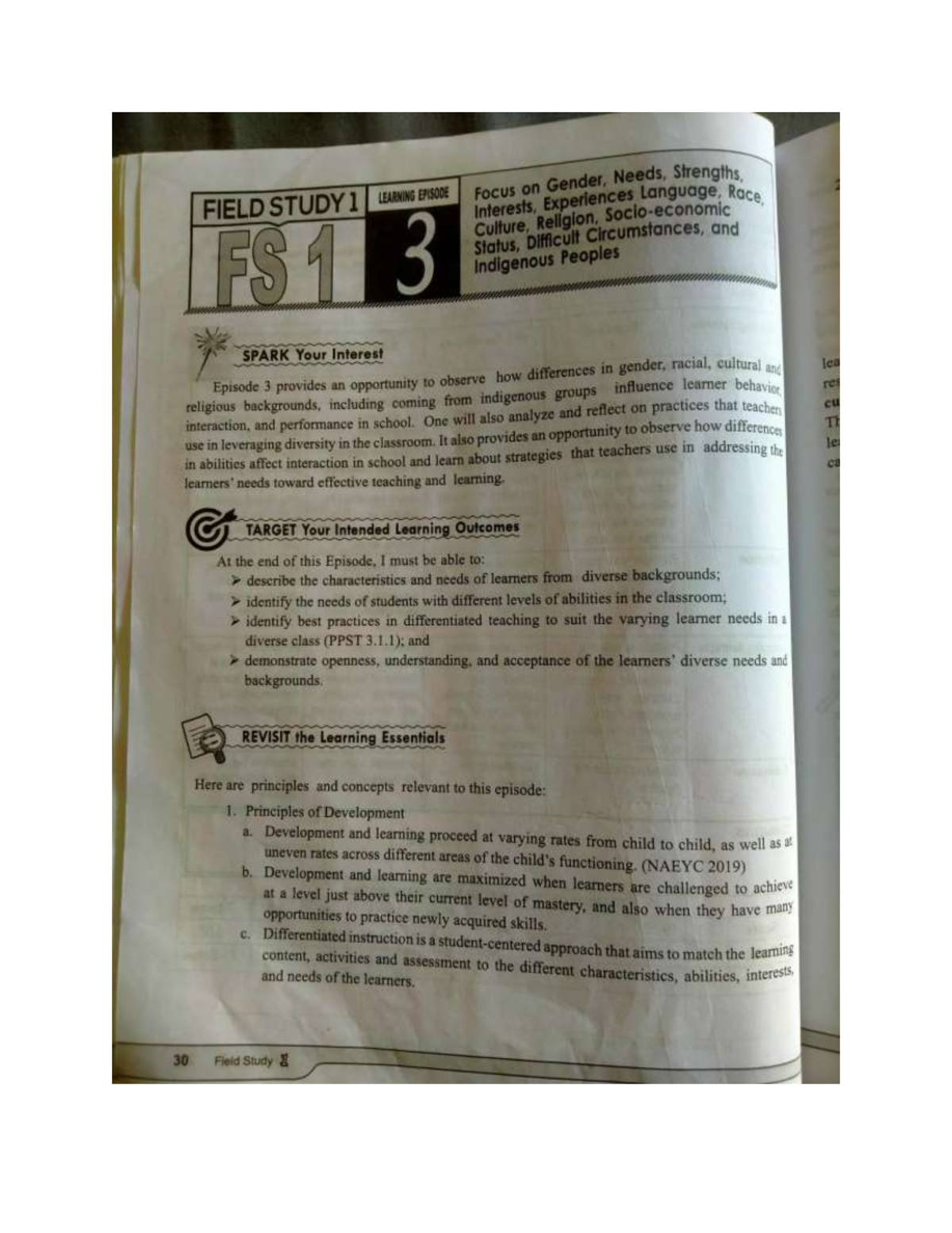 Fs1 Episode 03 - Bachelor of Secondary Education - Studocu