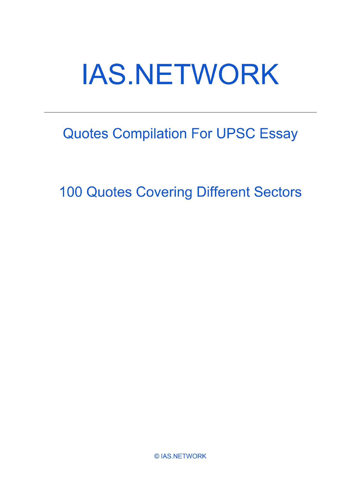 ias network essay notes pdf