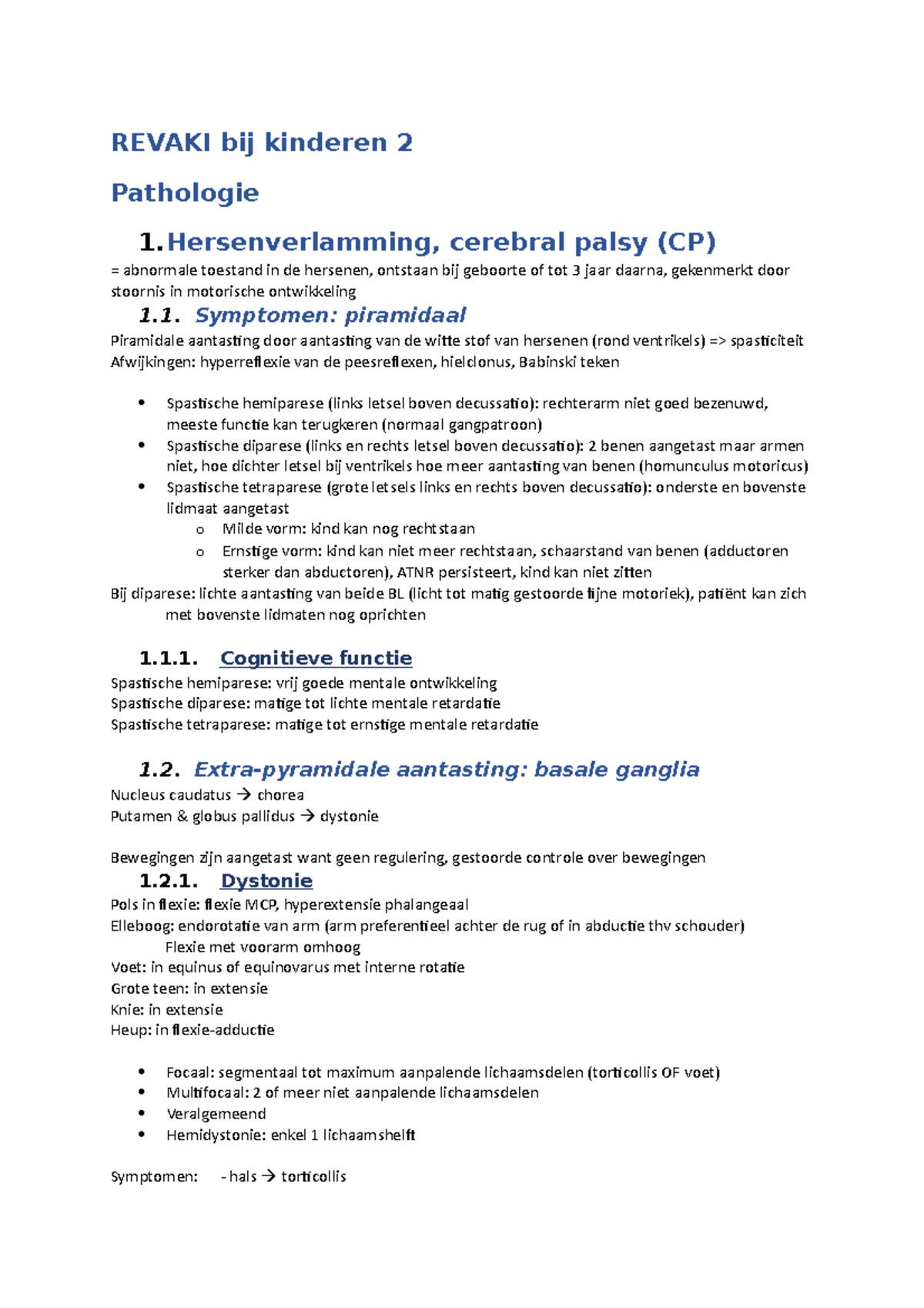 Revaki Bij Kinderen 2 Pathologie - REVAKI Bij Kinderen 2 Pathologie 1 ...