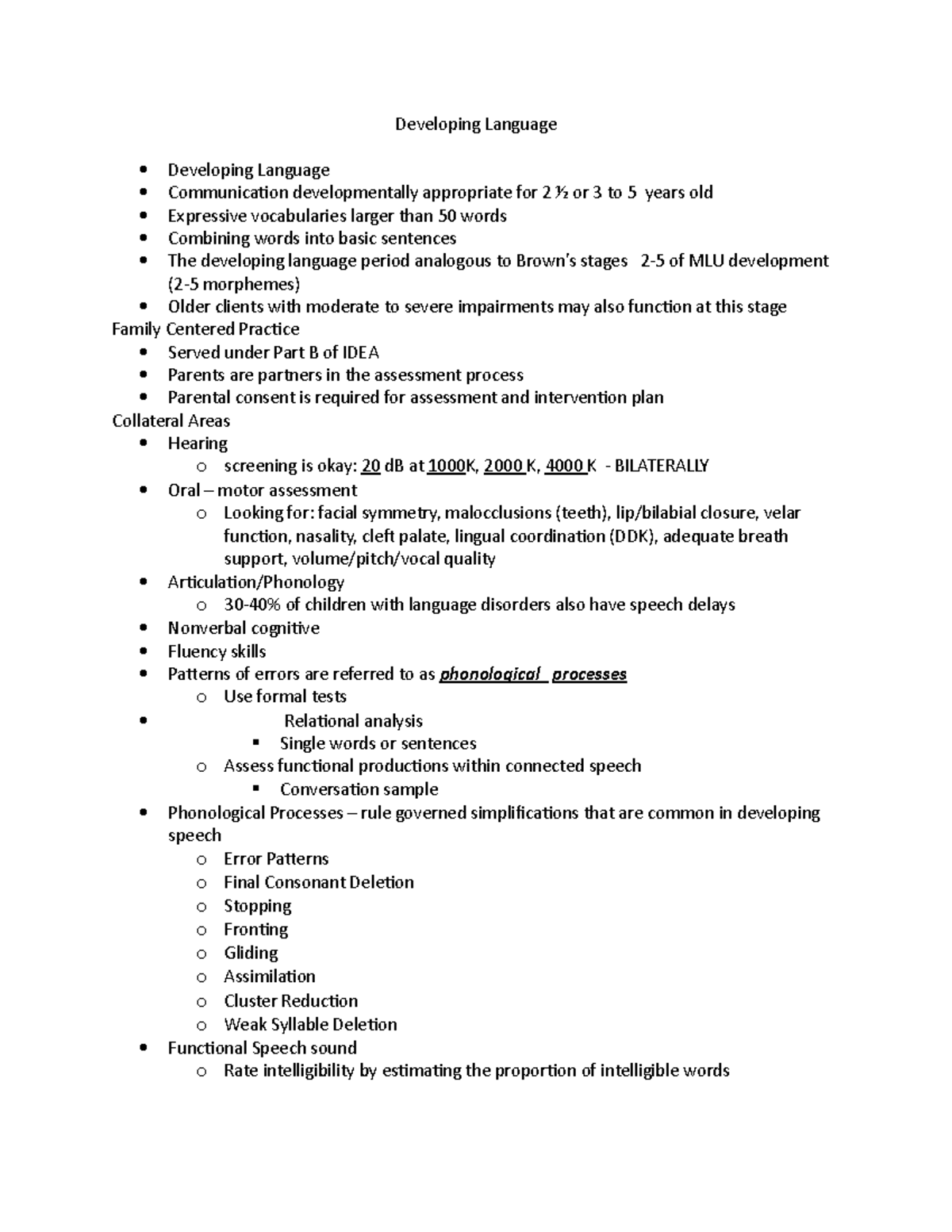 Developing Language considerations - Developing Language Developing ...
