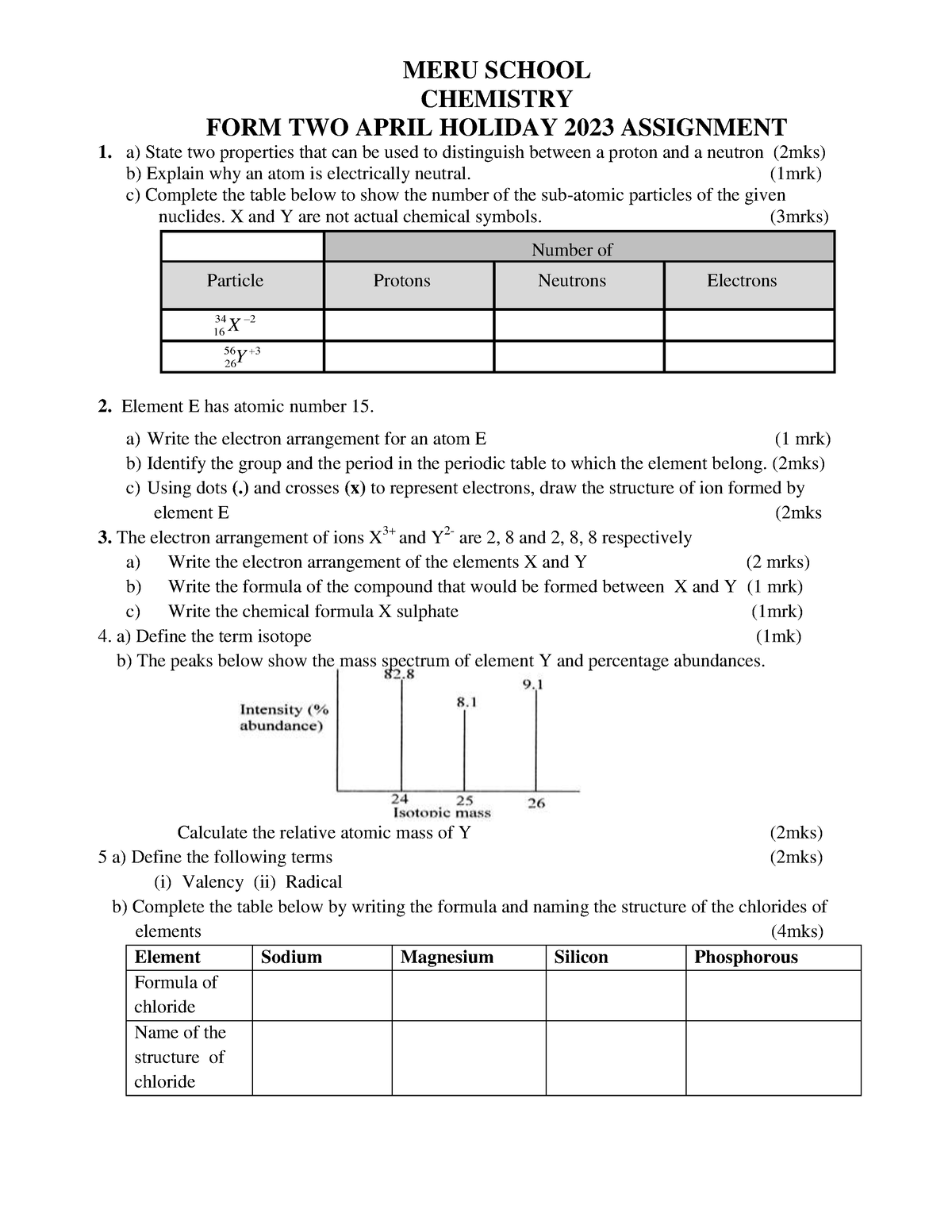 meru school assignment 2023 pdf download