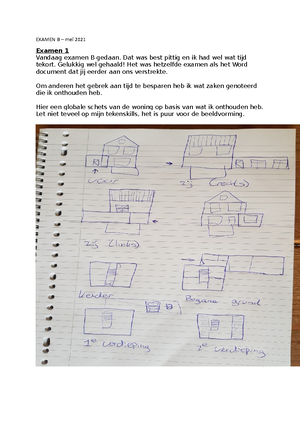 Examenvragen Bouwkunde A 1 - 30 April 2021 -Mick Oppervlakte ...