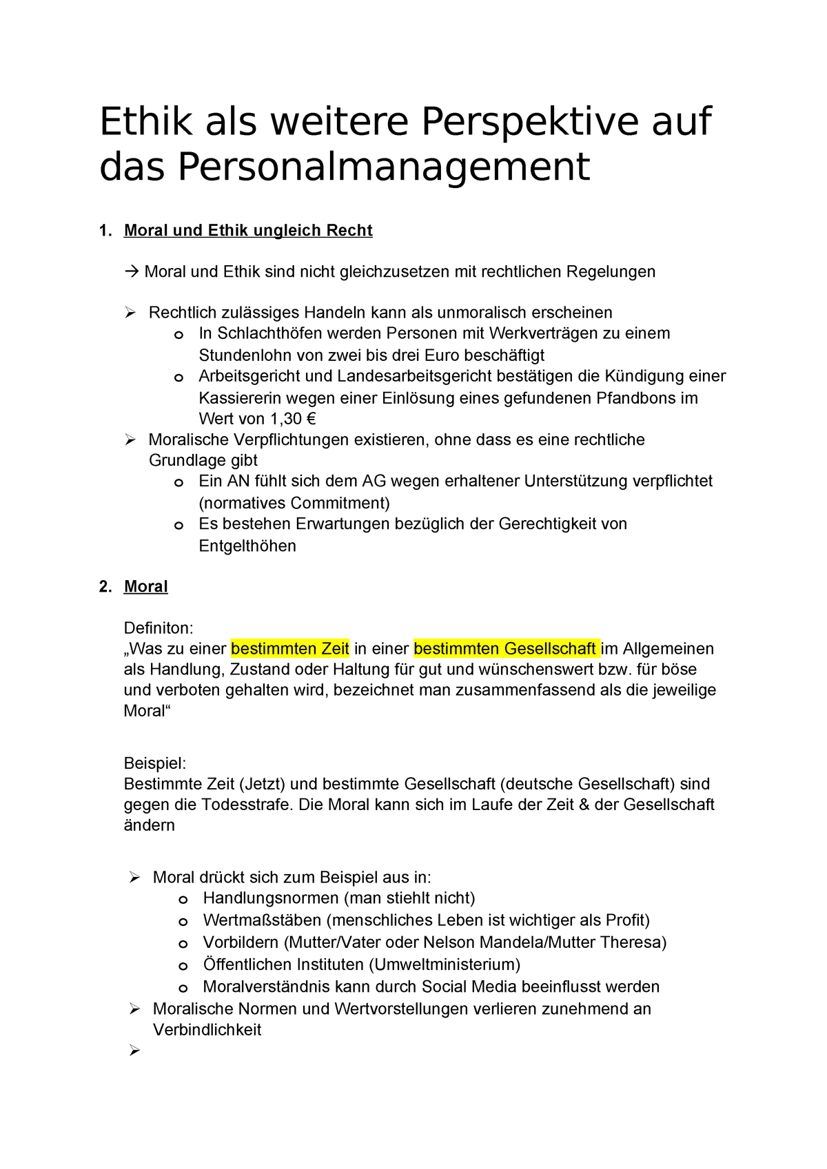 03 Ethik Recht Moral Hr Management Studocu