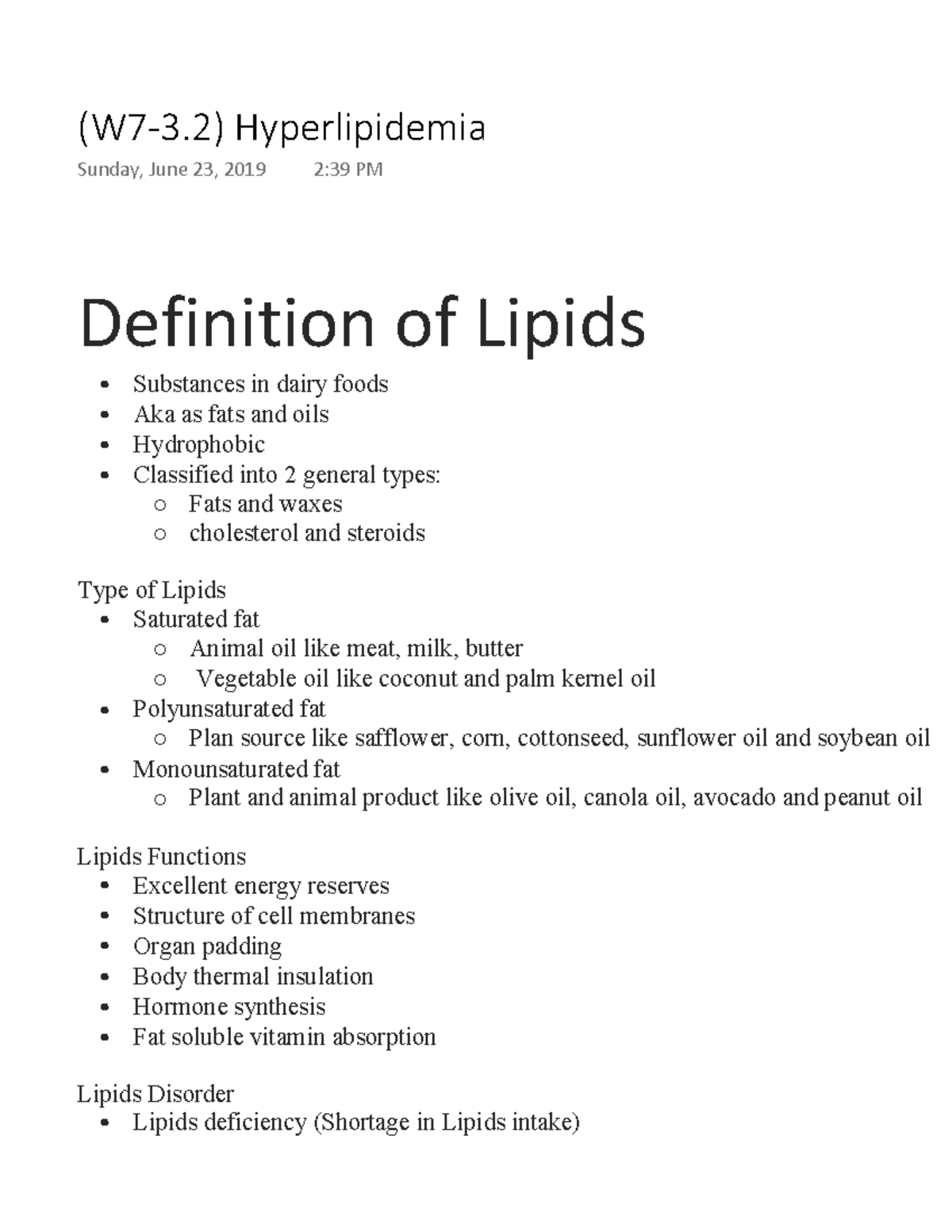(W73.2) Hyperlipidemia Warning TT undefined function 32