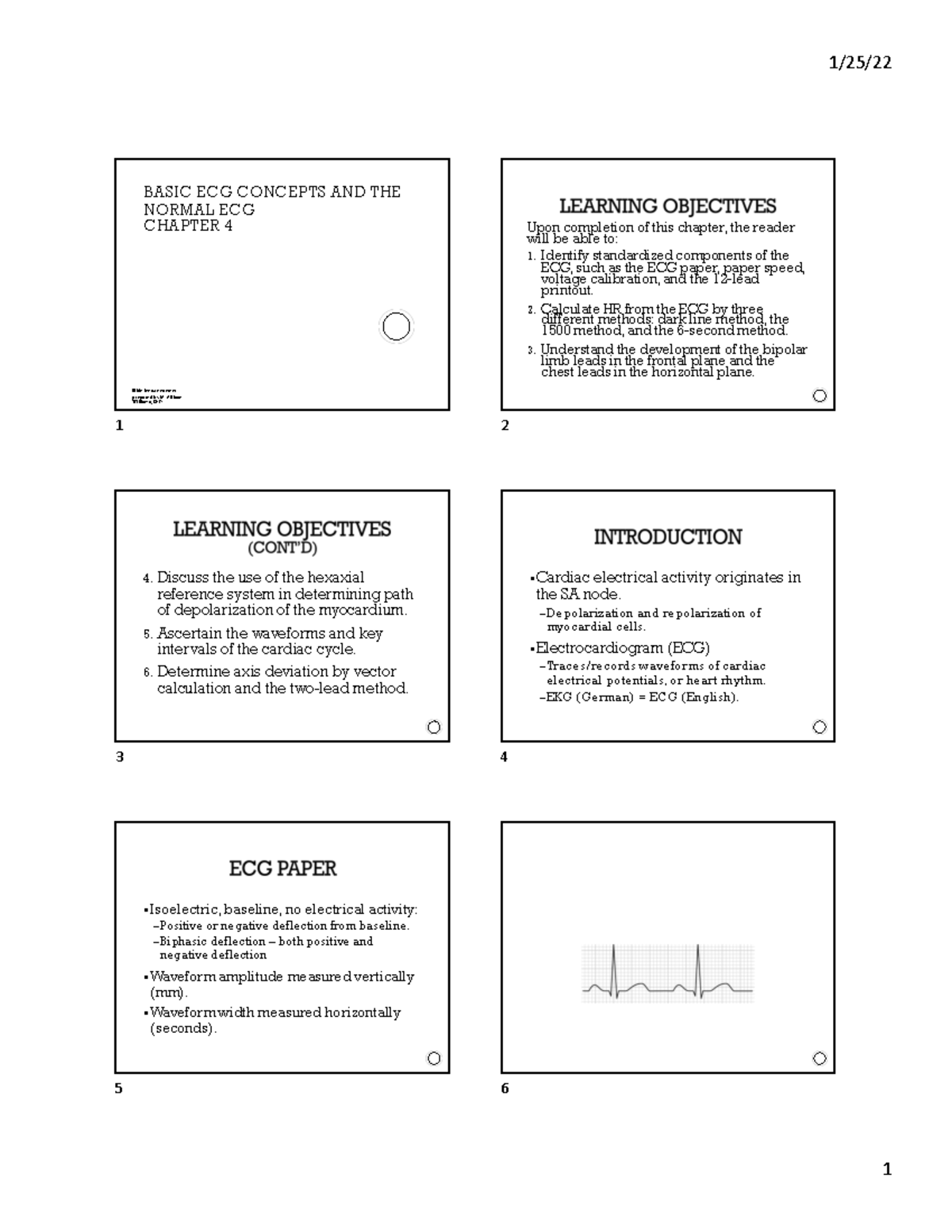 Ch 4 & 5 Basic ECG Concepts - BASIC ECG CONCEPTS AND THE NORMAL ECG ...