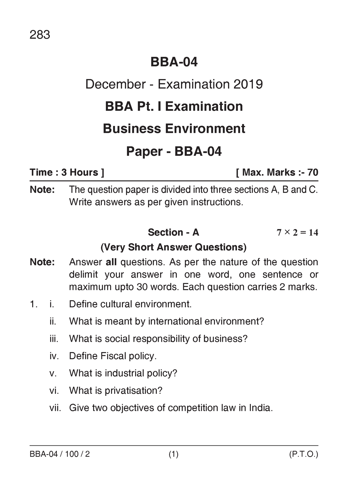 1 - These Are Very Helpful For Your Future Exam. - BBA- December ...