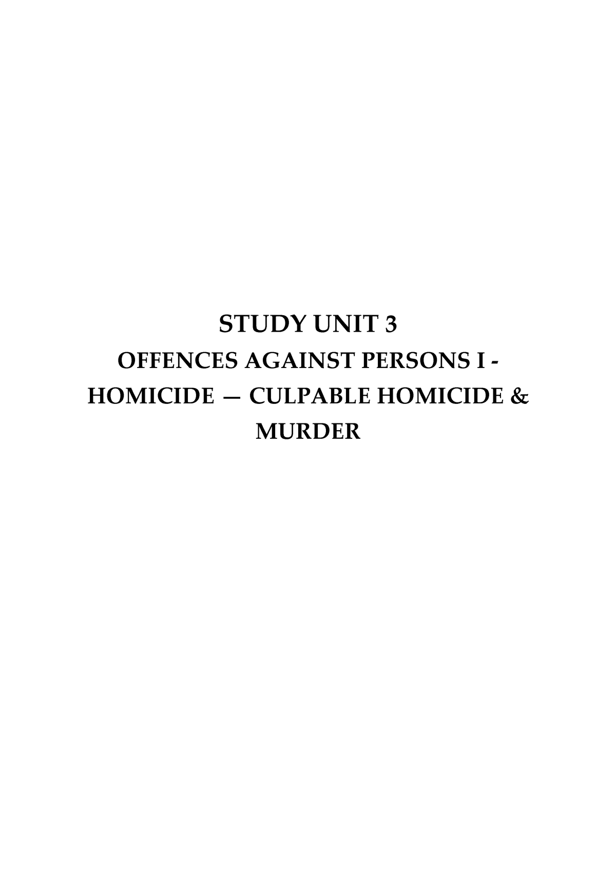 culpable-homicide-murder-study-unit-3-offences-against-persons-i