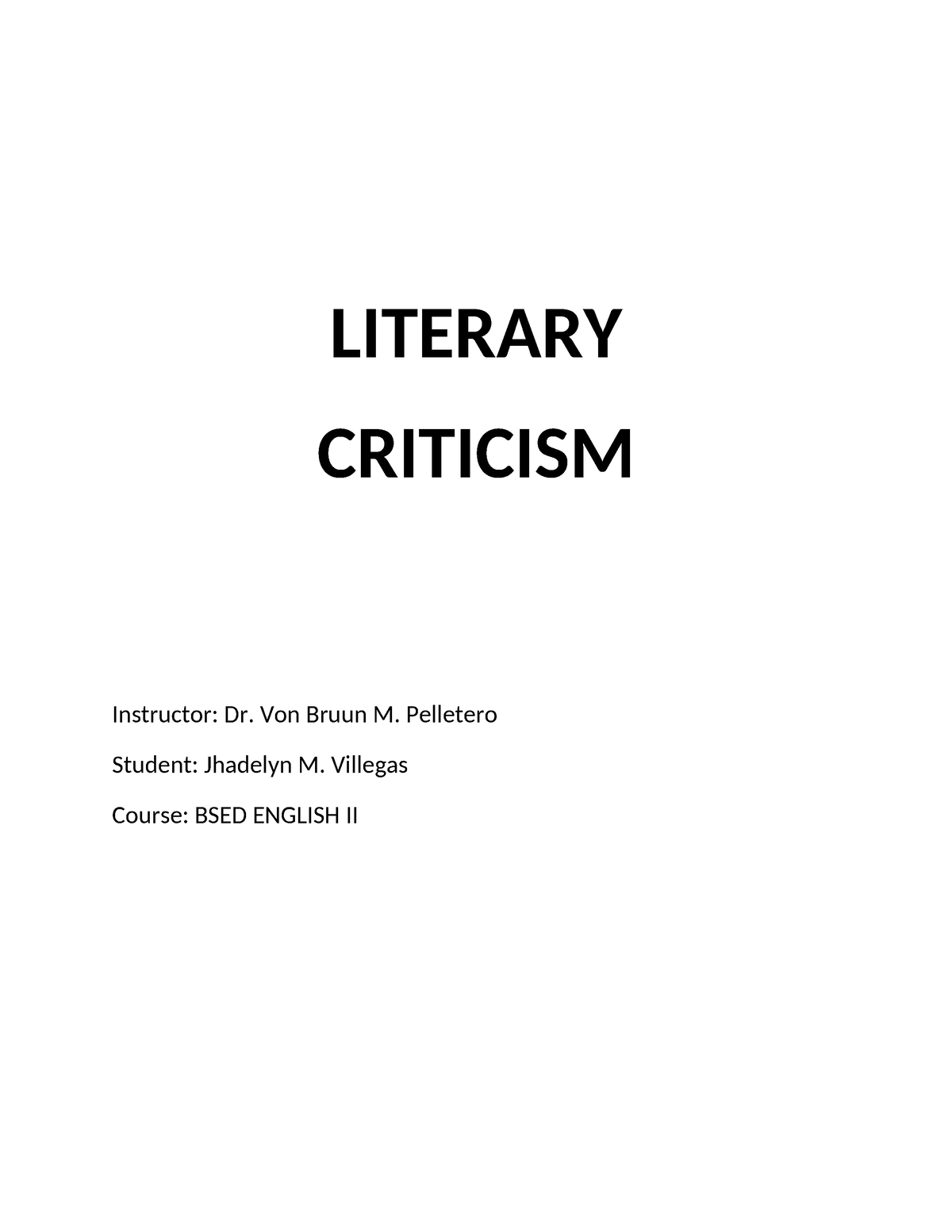 literary criticism supports the development of critical thinking skills