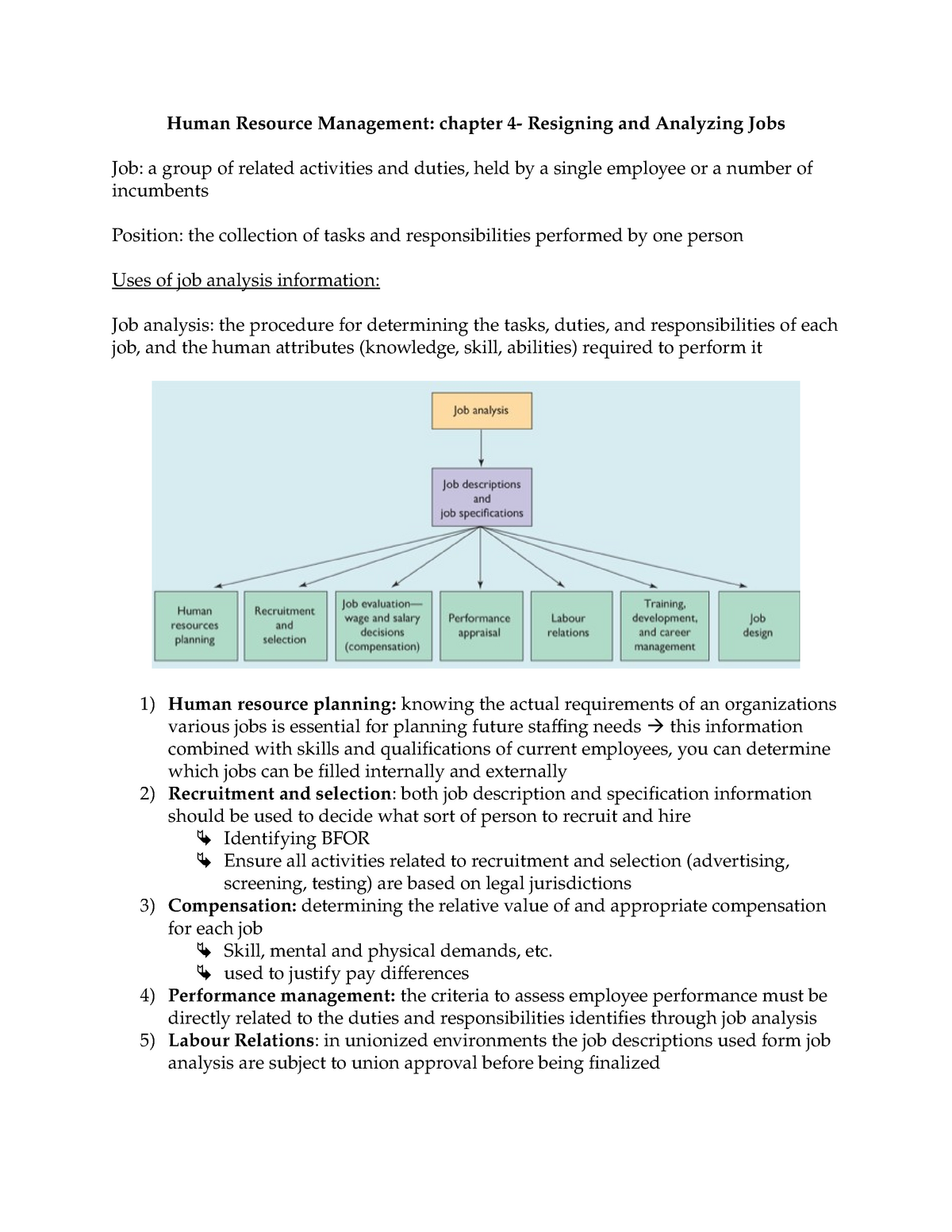 Chapter 4 Notes- HRM - Human Resource Management: Chapter 4- Resigning ...