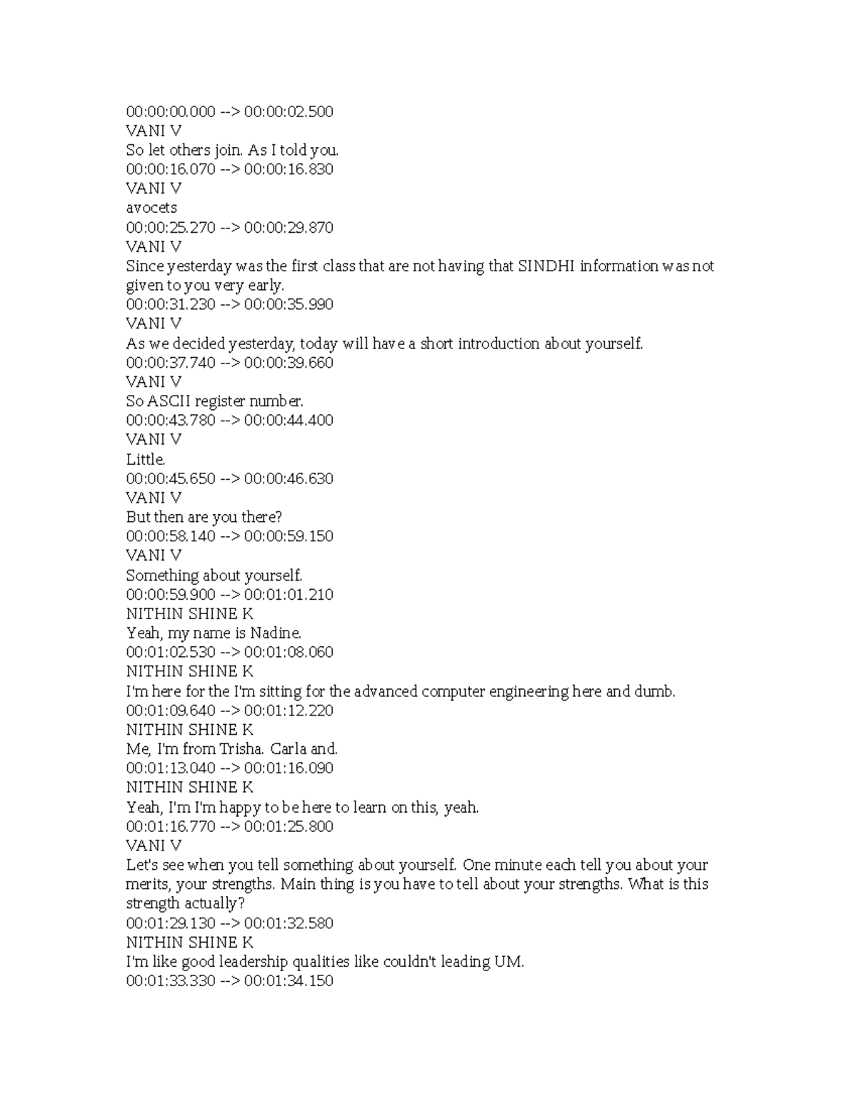 Transcript Software Requirement Specification FVTH - 00:00:00 -> 00:00: ...