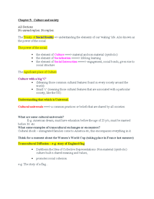 Chapter 11 Race and Ethnicity - Lecture notes - Sociology of Race and ...