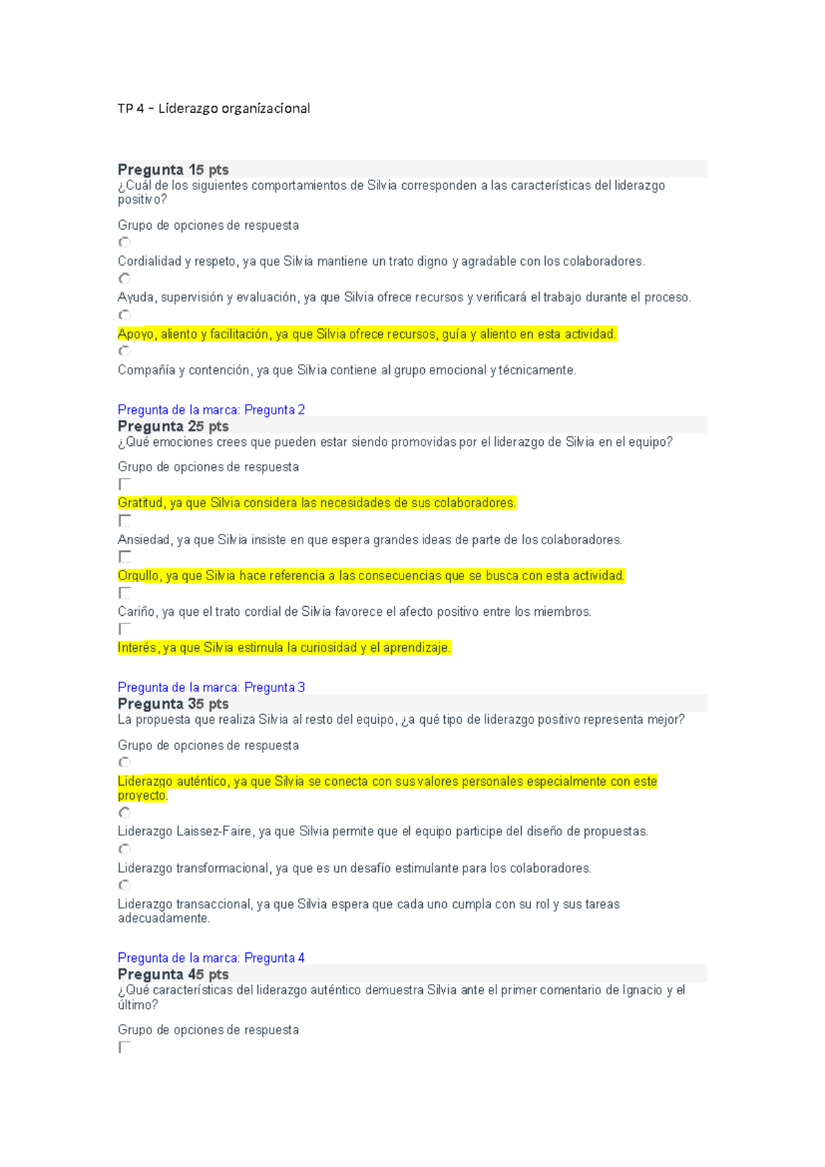 TP 4 - Liderazgo Organizacional - TP 4 – Liderazgo Organizacional ...