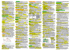 Bio Cheat Sheet - Summary Molecules, Cells and Organisms - WEEK1 ...