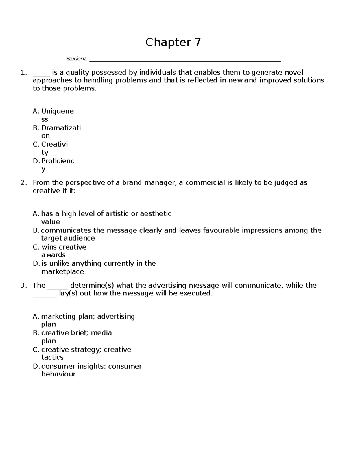 Exam notes for the class of 2021 - Chapter 7 _Student: - Studocu