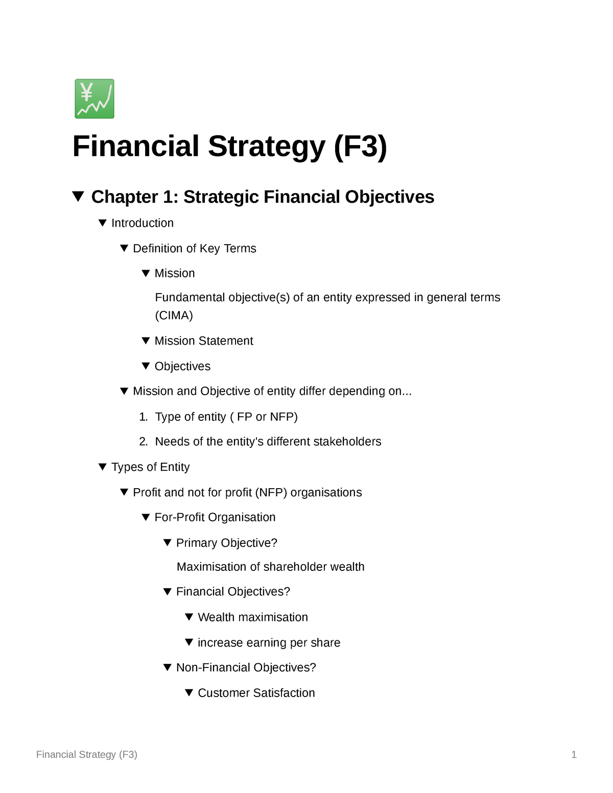 Financial Strategy (F3) Notes For Students - 💹 Financial Strategy (F3 ...