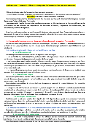 Thème 2 Chapitre 1 Economie La Régulation De L'activité économique ...