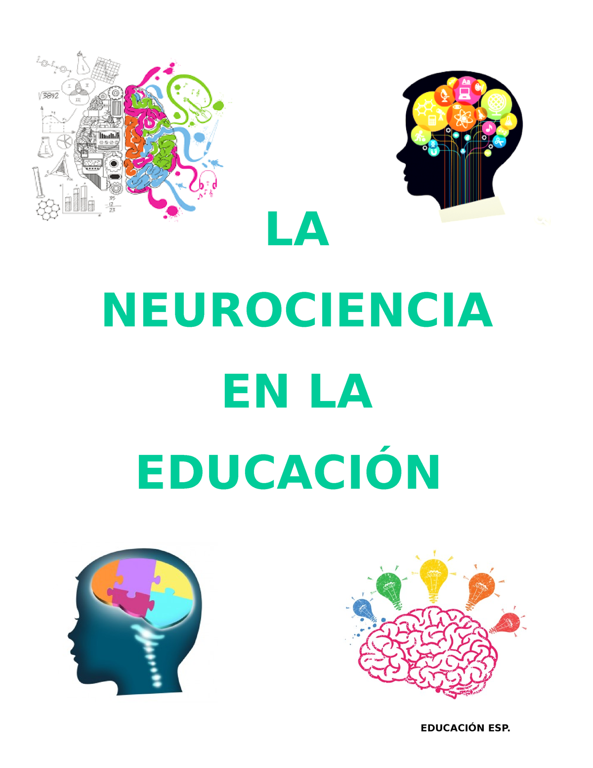 LA Neurociencia EN LA Educación - EDUCACIÓN ESP. LA NEUROCIENCIA EN LA ...