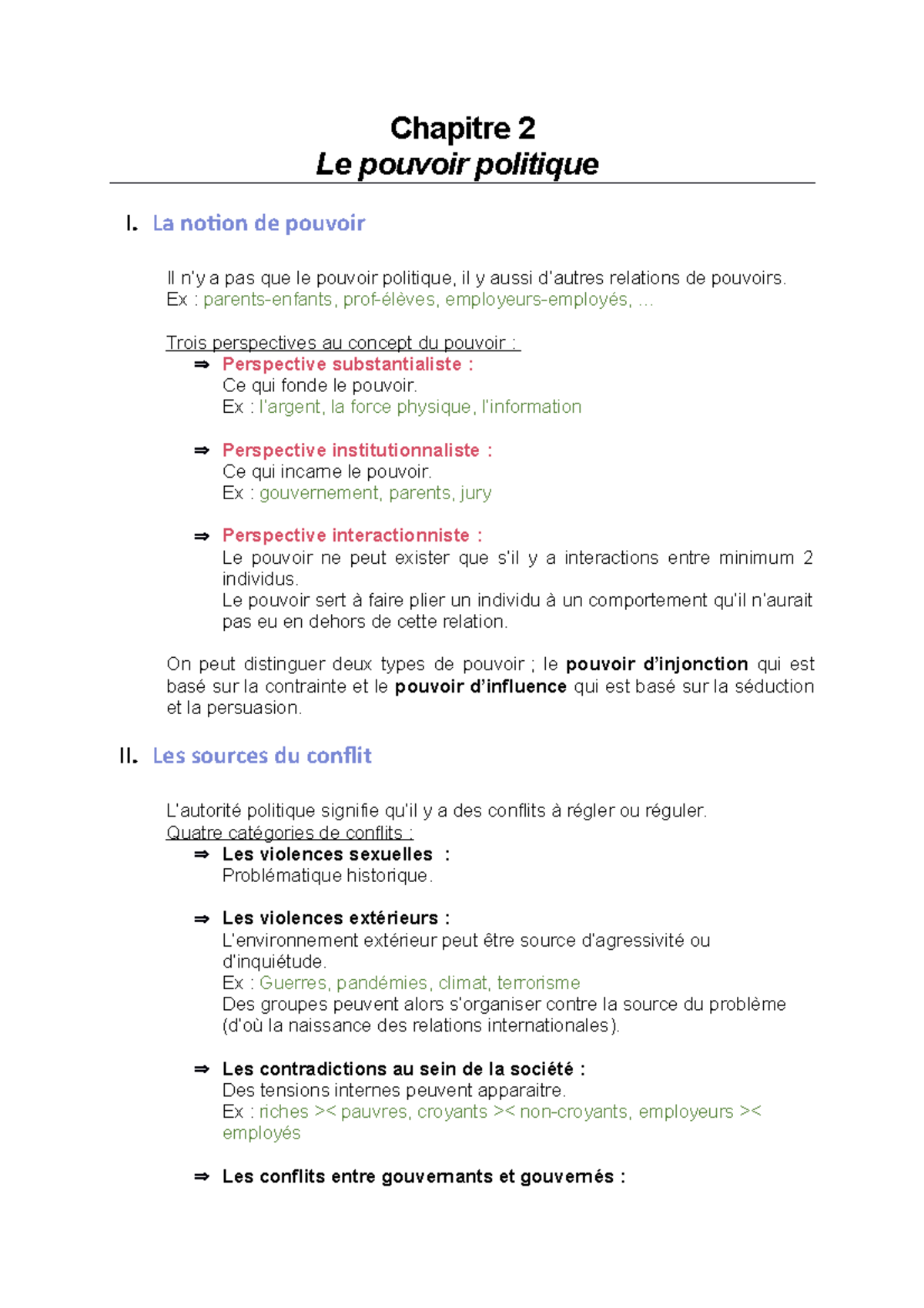 Chapitre 2 - Introduction à la science politique - Chapitre 2 Le ...