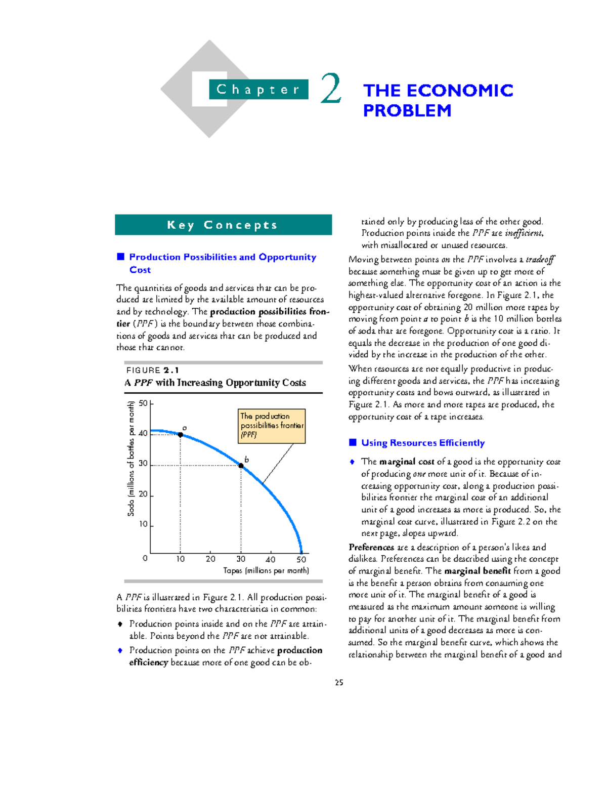 Econsg 02 - 25 2 THE ECONOMIC PROBLEM K e y C o n c e p t s Production ...