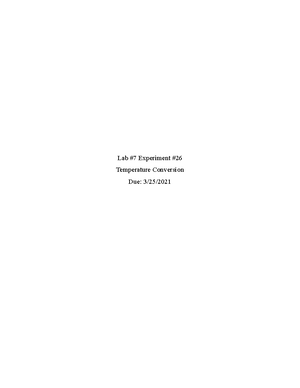 Lab #4 Experiment #2 - Understanding Errors and Units Objective ...