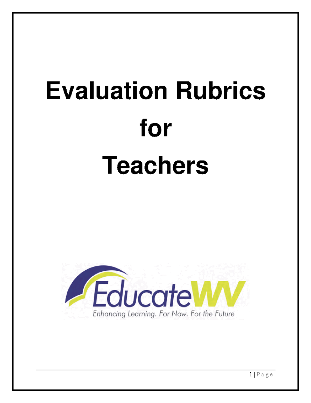 Teacher Evaluation Rubrics 000 Business Management Evaluation