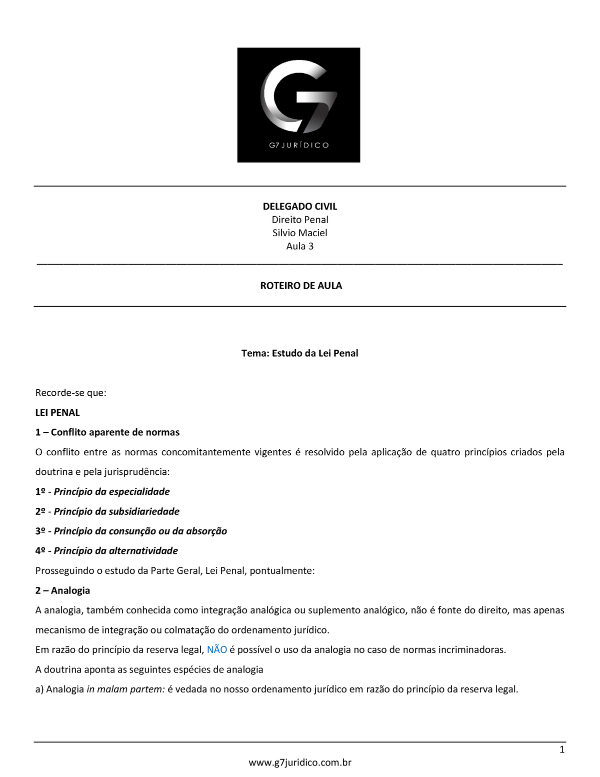 G7 Lpe, PDF, Direito Penal