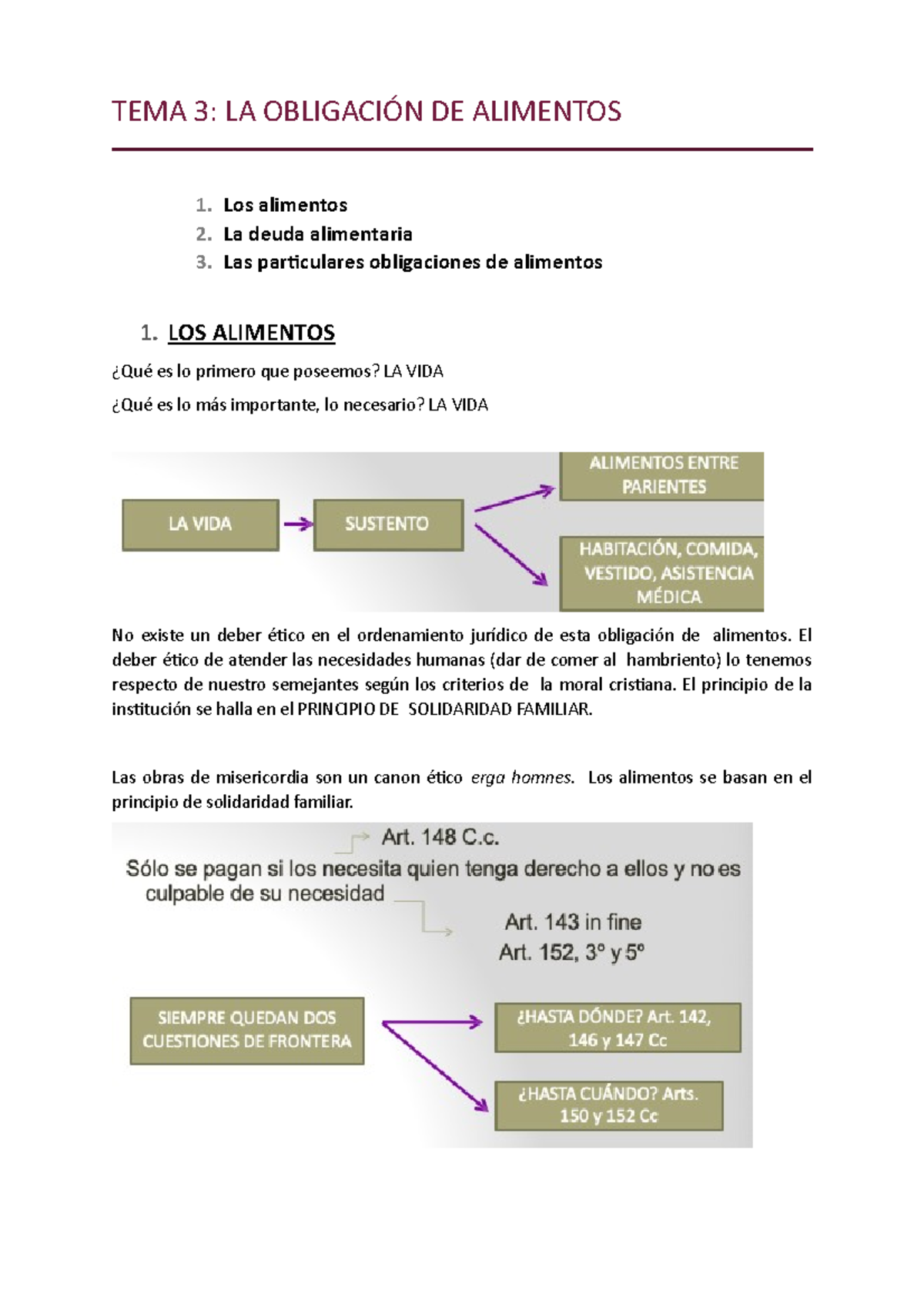 TEMA 3 - APUNTES DE DERECHO MERCANTIL III - TEMA 3: LA OBLIGACIÓN DE ...