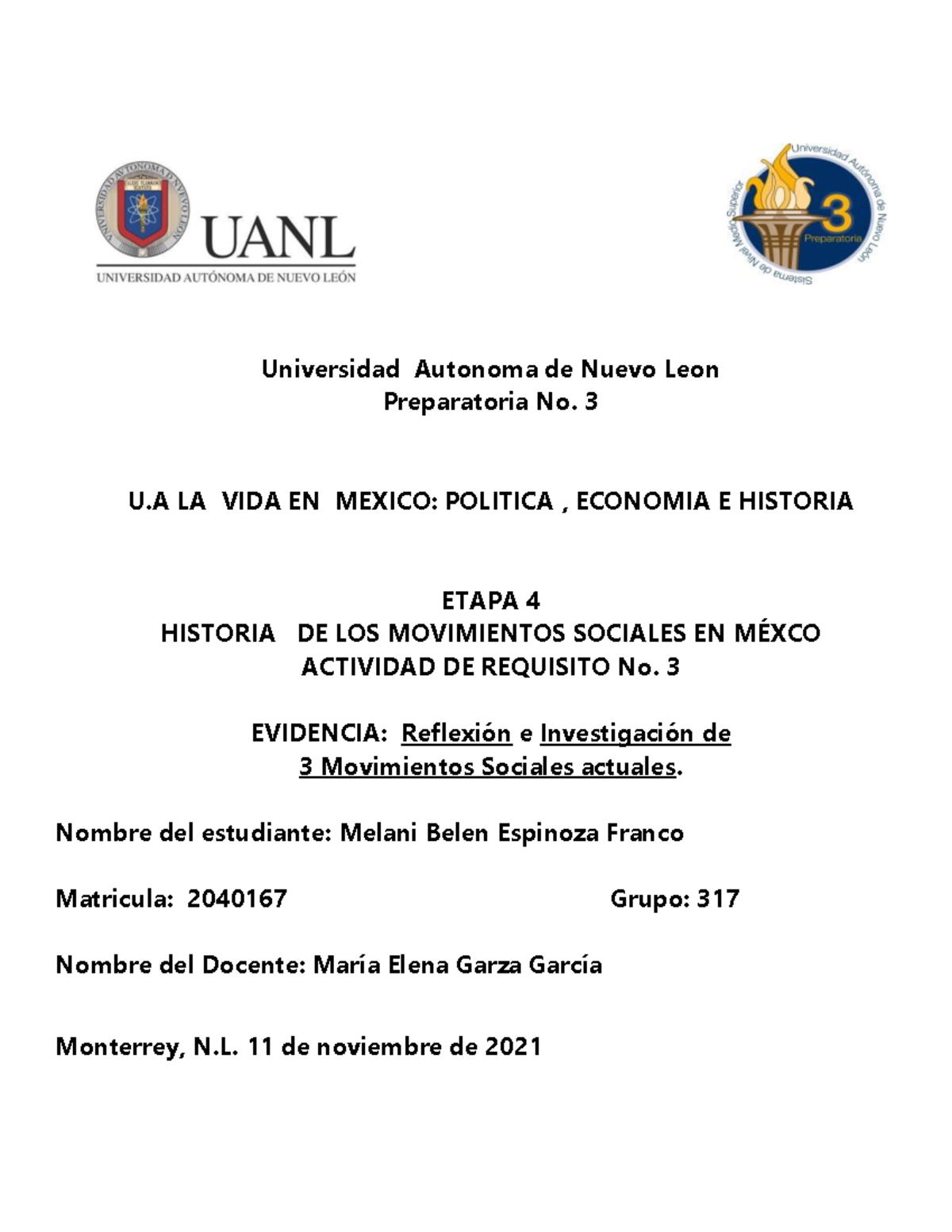 MBEF REQ 3 Etapa 4 LVM UANL - Universidad Autonoma de Nuevo Leon ...