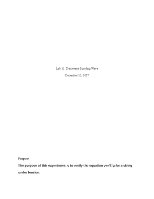 Physics 1 Lab 1 - Graphical Analysis: Simple Pendulum Conor Gugliotta ...